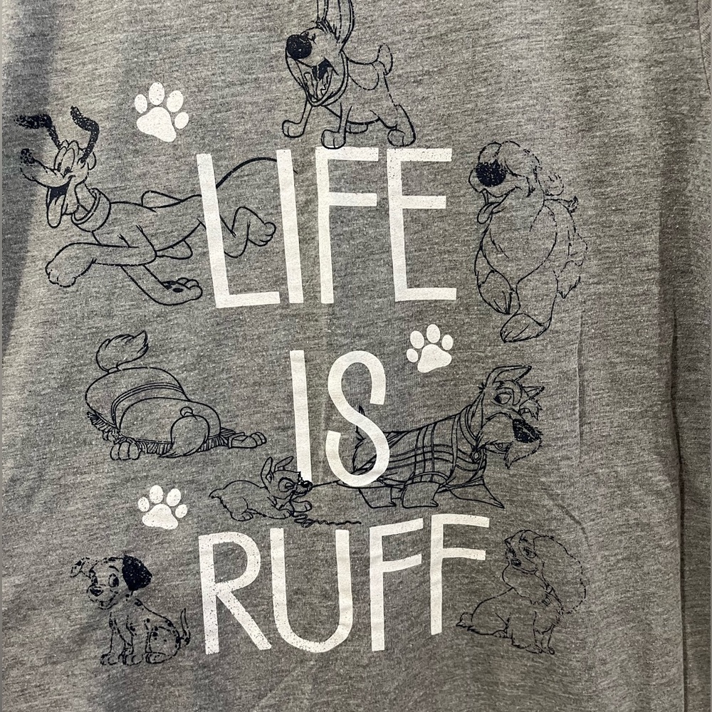 Disney Life is Ruff Dogs T- Shirt - Picture 3 of 4